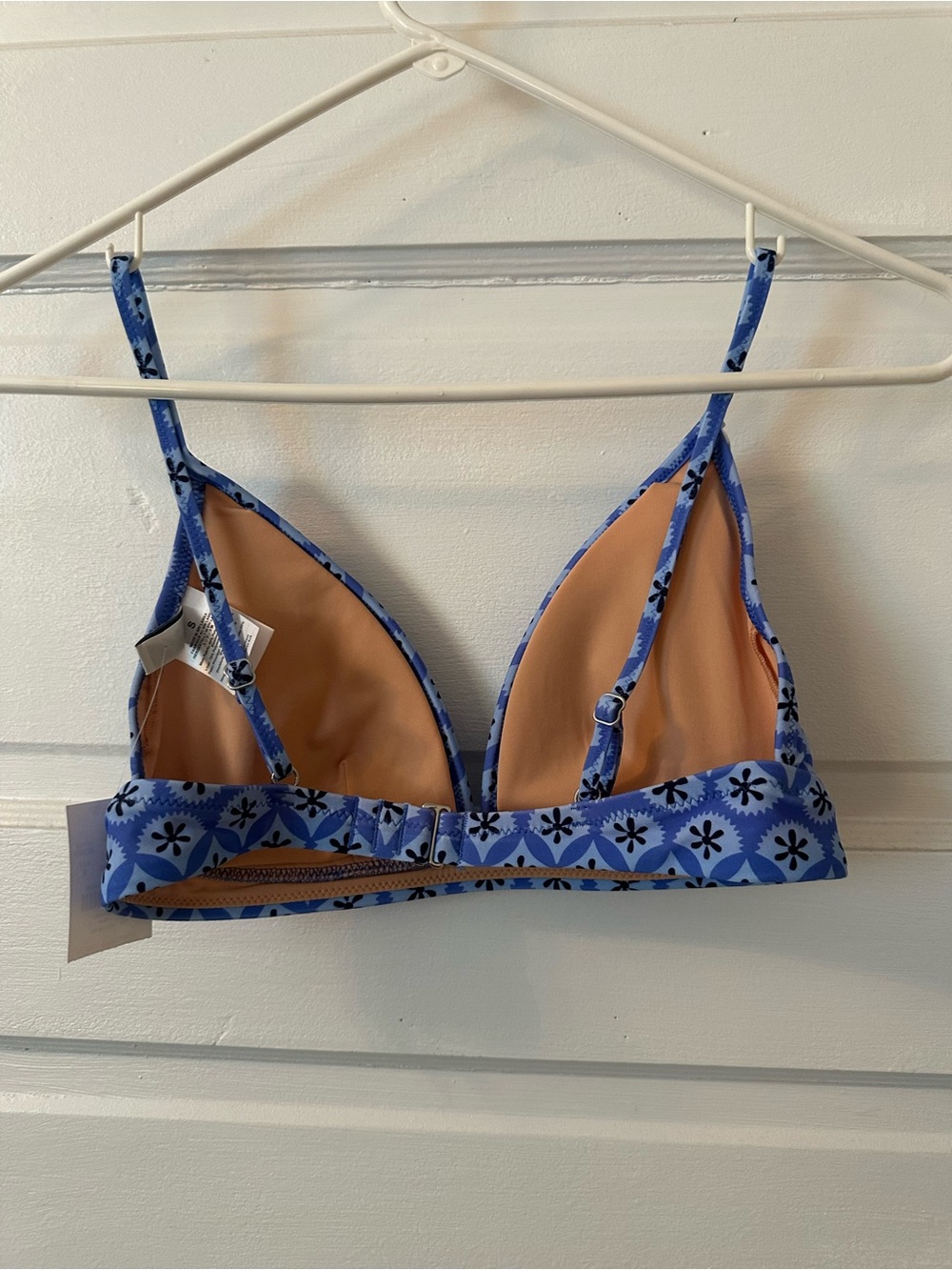 Blue Floral Print Bikini Set size small NWT - Picture 3 of 10